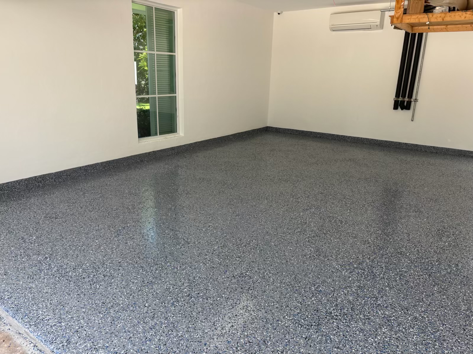 Garage epoxy floor finish by KS Painting Palm Beach LLC